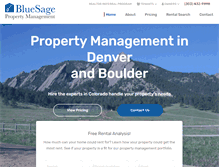Tablet Screenshot of bluesagerealtyinc.com